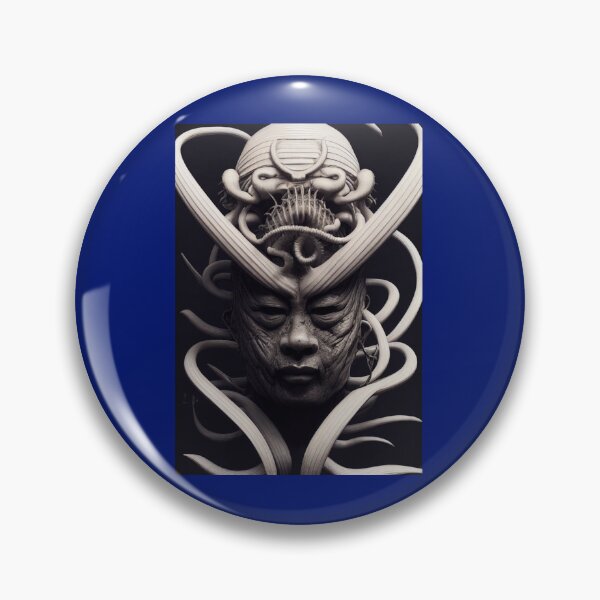 Item preview, HR Giger inspirierte 3D Ukiyo-e von Musashi, japanischer Budo Samurai   designed and sold by karsynsier12.