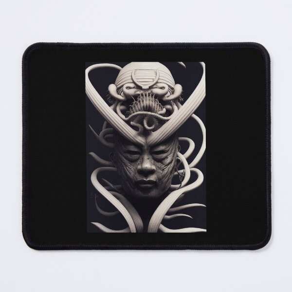 Item preview, HR Giger inspirierte 3D Ukiyo-e von Musashi, japanischer Budo Samurai designed and sold by karsynsier12.