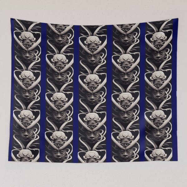 Item preview, HR Giger inspirierte 3D Ukiyo-e von Musashi, japanischer Budo Samurai   designed and sold by karsynsier12.