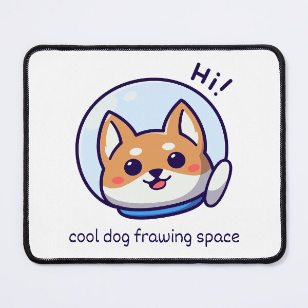 Item preview, cool dog frawing space designed and sold by shivanigautam.