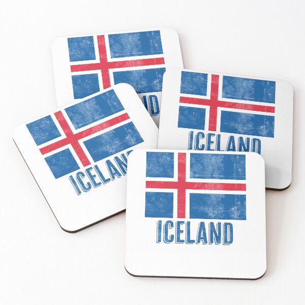 Item preview, Flag of Iceland "Grunge" look. designed and sold by KTSubz Faith & Fun Designs.