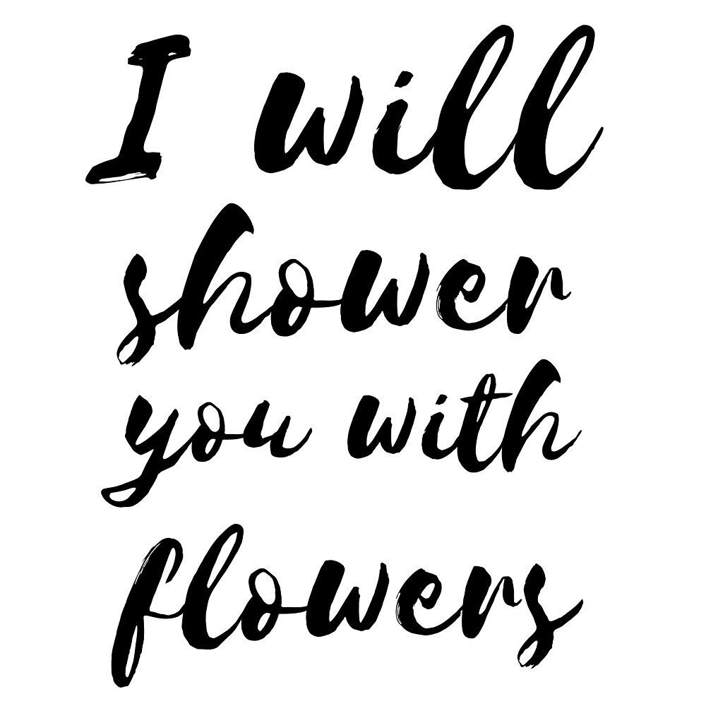 "Shower with Flowers" by TheBookAuror Redbubble