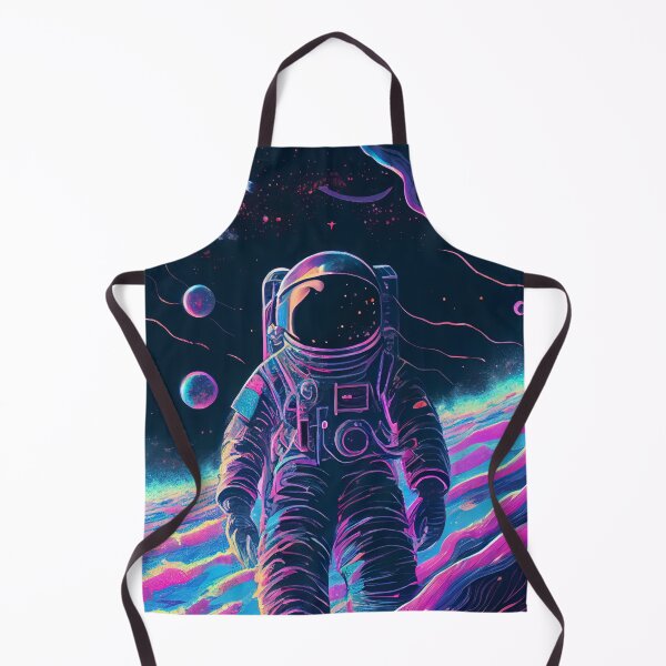 Artikelvorschau, Trippy Astronaut in Space Abstract Blue and Pink Digital Painting entworfen und verkauft von CodeAndColors.