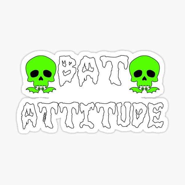 Item preview, Attitude de chauve-souris (version verte) designed and sold by JanGrackle.
