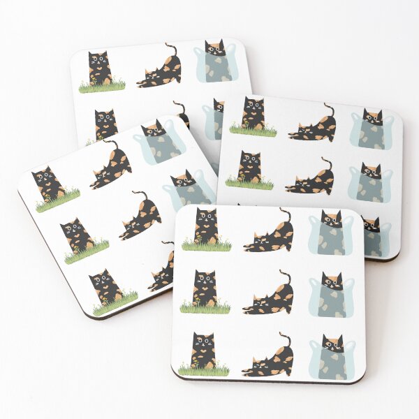 Item preview, Tortoiseshell Cat Doodle Pack  designed and sold by BluebellPainter.