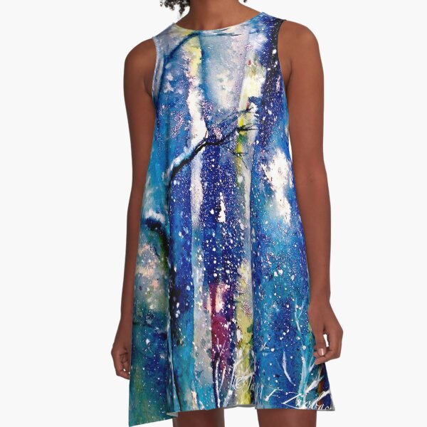 Winter....Grateful A-Line Dress