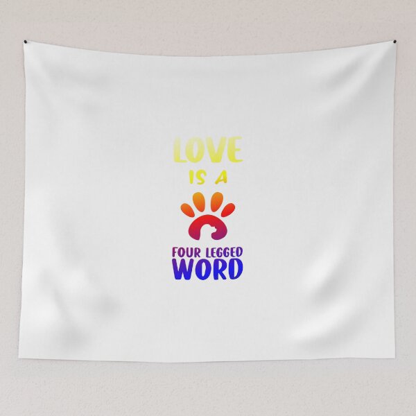 Item preview, love is a four legges word designed and sold by Usatazon on.