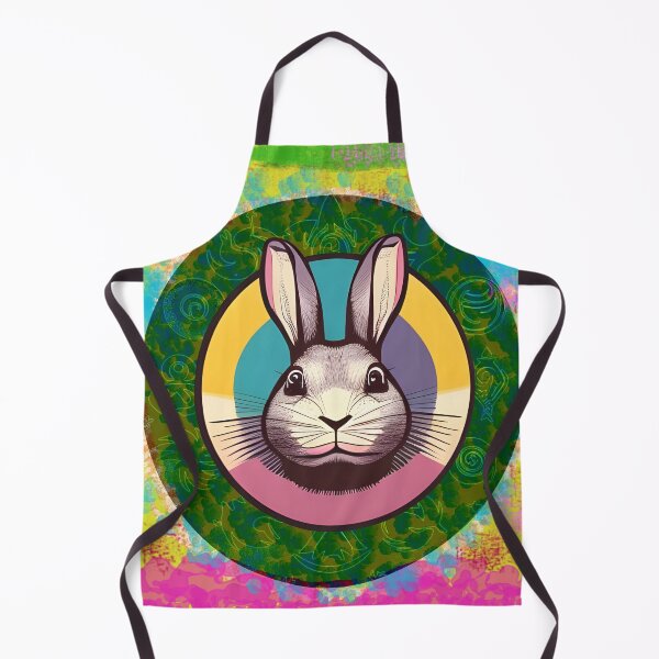 Item preview, Retro Rabbit with Scatter Paint Background designed and sold by Sapphire07.