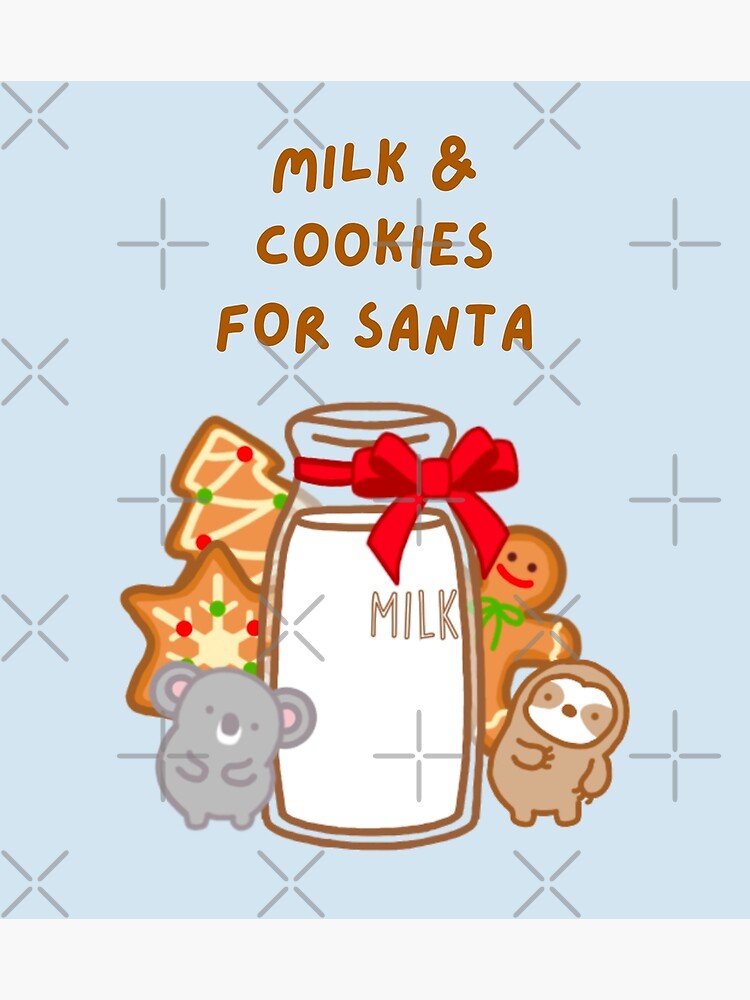 christmas-milk-and-cookies-for-santa-art-print-for-sale-by-theslothinme-redbubble