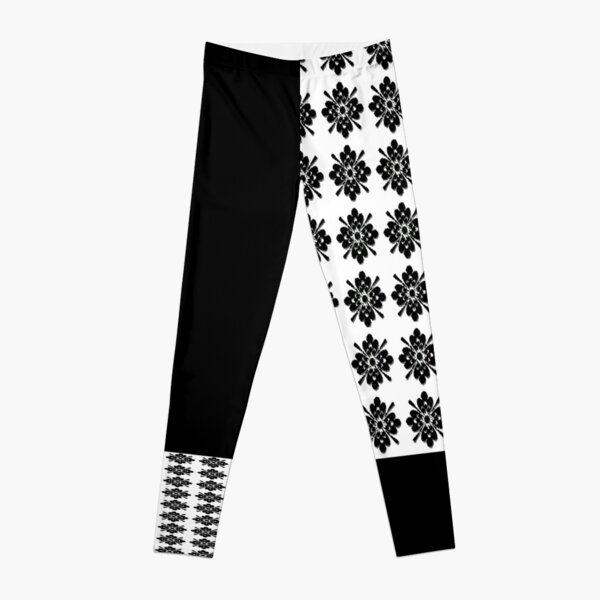 Black And Grey Diamond Pattern Leggings, Zazzle