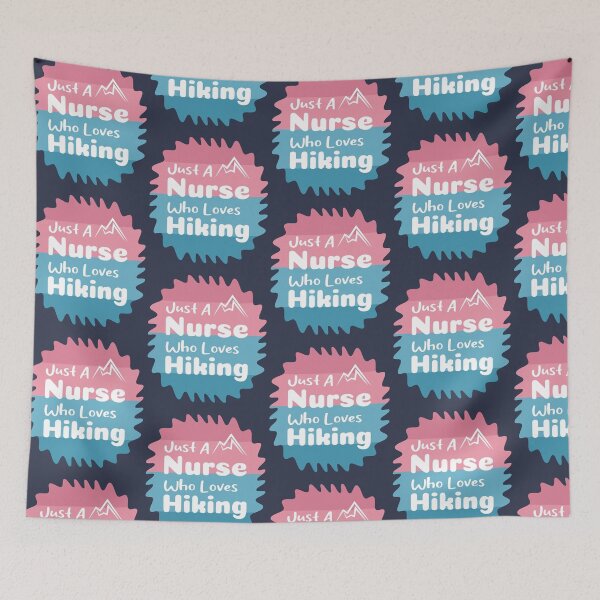 Item preview, Just A Nurse Who Loves Hiking designed and sold by THROUGH-LIFE.