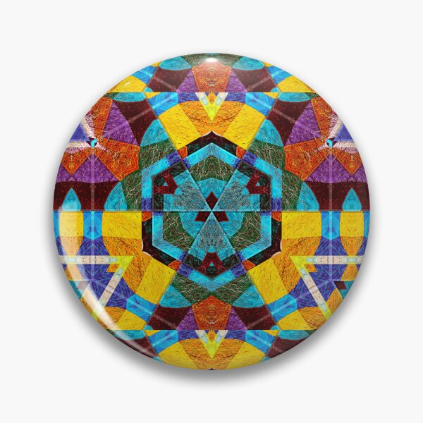 Item preview, POWERFUL LUMINOUS RADIAL COSMIC LABYRINTH PATCHWORK -  SPIRITUAL AWAKENING CUBIC GEOMETRIC ART PATTERN IN DEEP* designed and sold by Ralek.