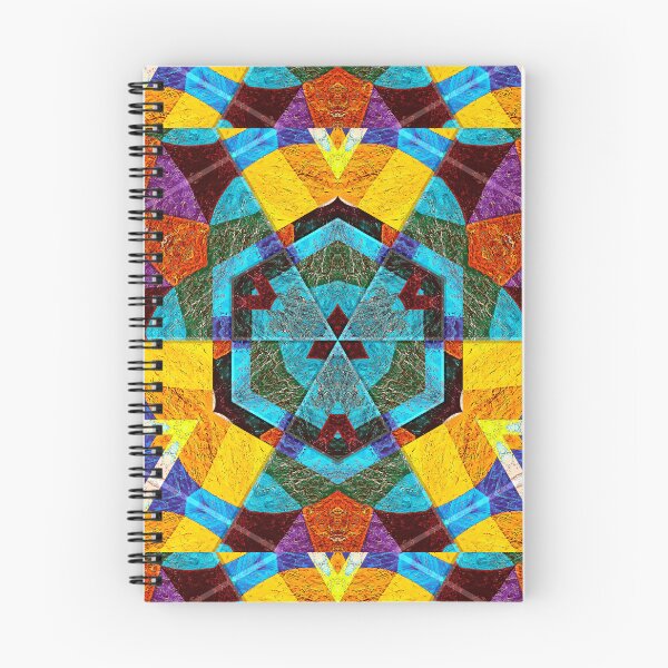 Item preview, POWERFUL LUMINOUS RADIAL COSMIC LABYRINTH PATCHWORK -  SPIRITUAL AWAKENING CUBIC GEOMETRIC ART PATTERN IN DEEP* designed and sold by Ralek.