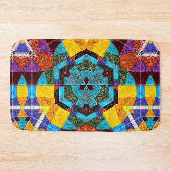 Item preview, POWERFUL LUMINOUS RADIAL COSMIC LABYRINTH PATCHWORK -  SPIRITUAL AWAKENING CUBIC GEOMETRIC ART PATTERN IN DEEP* designed and sold by Ralek.