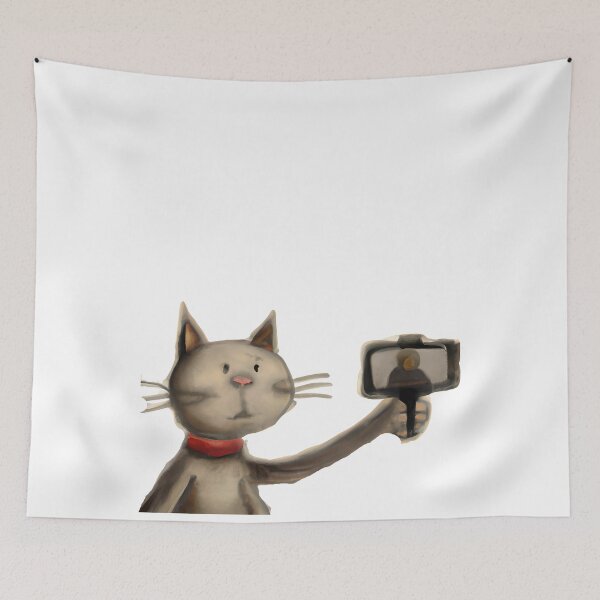 Item preview, Funny cat selfie addiction, Cat taking a selfie, funny cat portrait, cute cat photographer, cat taking a self portrait, cool cat selfie, for photographer designed and sold by Artsareus.