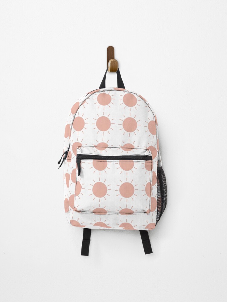 Thumbnail 1 of 3, Backpack, Sun pattern - blush designed and sold by PrettywithColor.