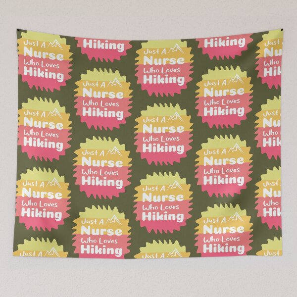 Item preview, Just A Nurse Who Loves Hiking designed and sold by THROUGH-LIFE.