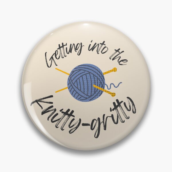 Item preview, getting into the knitty gritty yarn pun designed and sold by 442b.