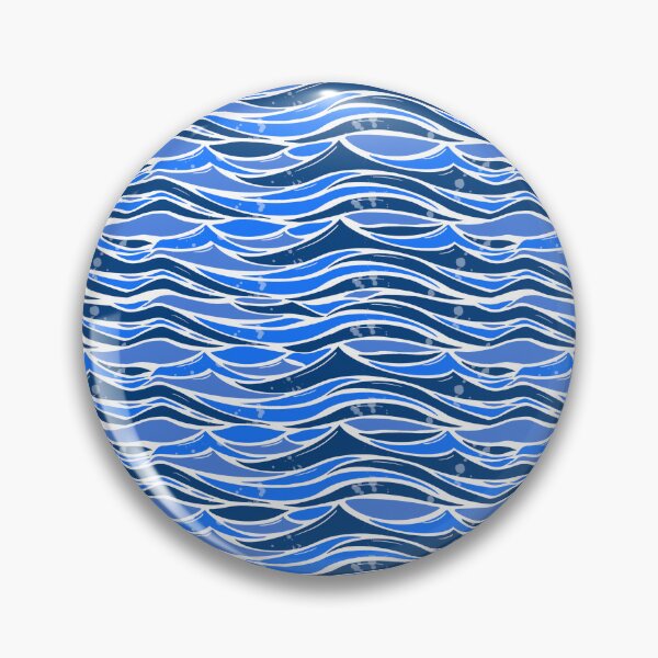 Item preview, Blue Waves Pattern designed and sold by NadyaOrangeKiss.