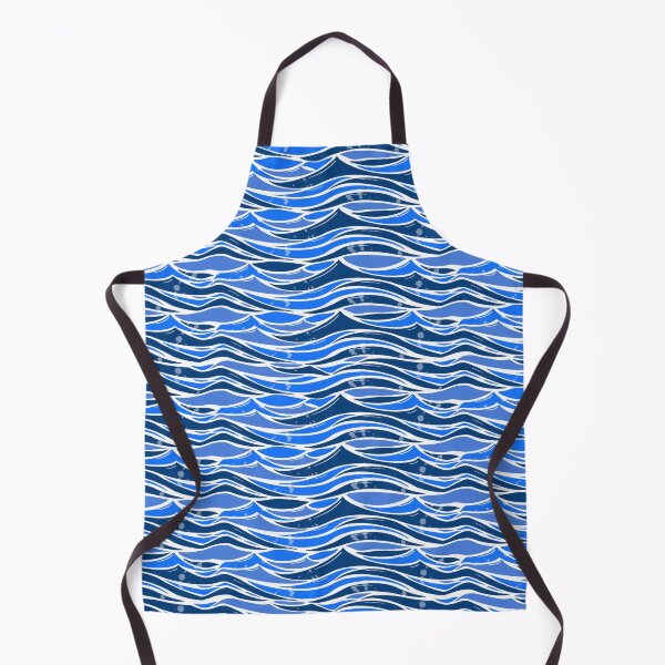 Item preview, Blue Waves Pattern designed and sold by NadyaOrangeKiss.