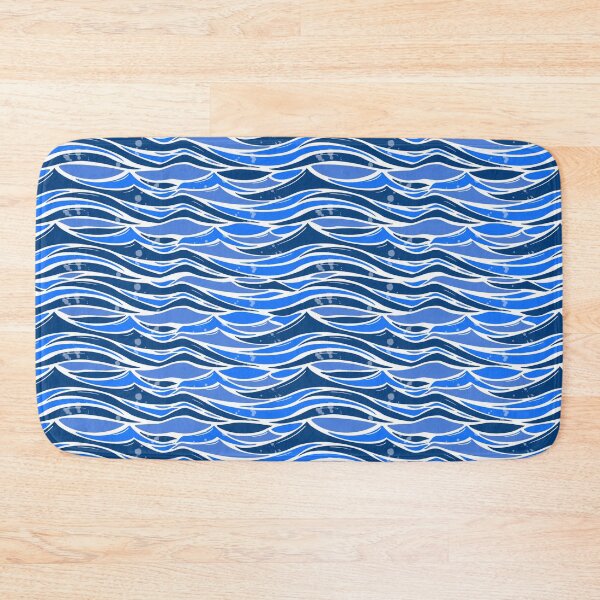 Item preview, Blue Waves Pattern designed and sold by NadyaOrangeKiss.