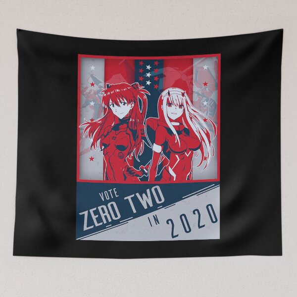 Item preview, Zero Two Politcal  Evangelion Darling in the Franxx Crossover - Tshirt designed and sold by FaustoBeer.