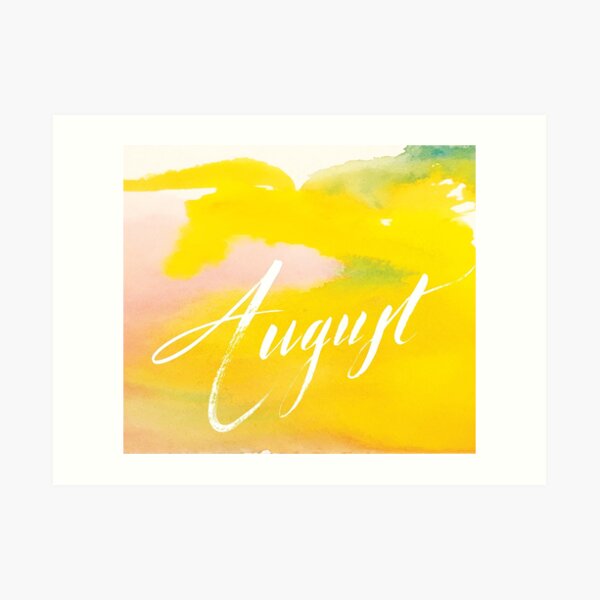 August Art Print