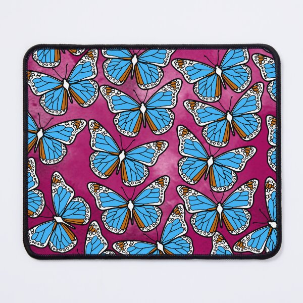 Item preview, Blue monarch butterfly pattern  designed and sold by Season's  Store.