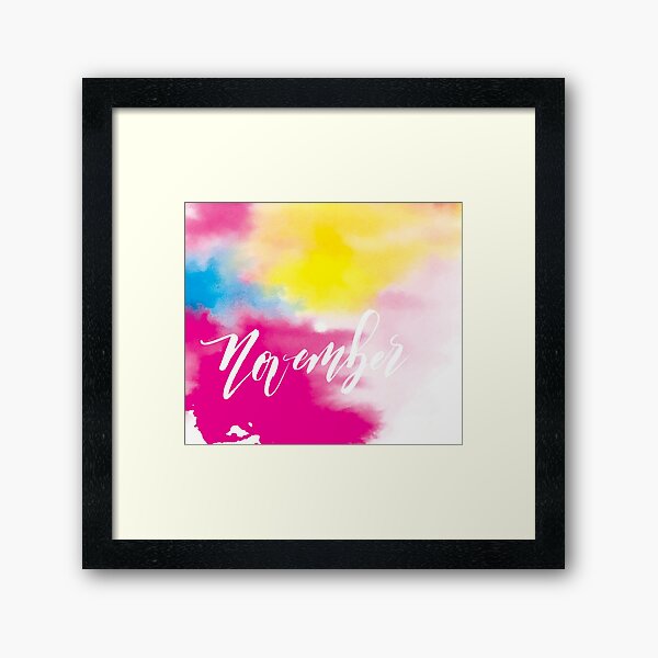 November Framed Art Print