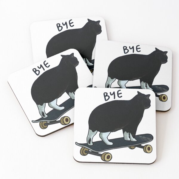 Item preview, skateboard cat meme designed and sold by cepackers.