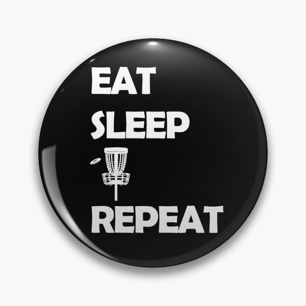Item preview, Eat Sleep Disc Golf Repeat Funny Disc Sport Frisbee Saying designed and sold by theshirtinator.
