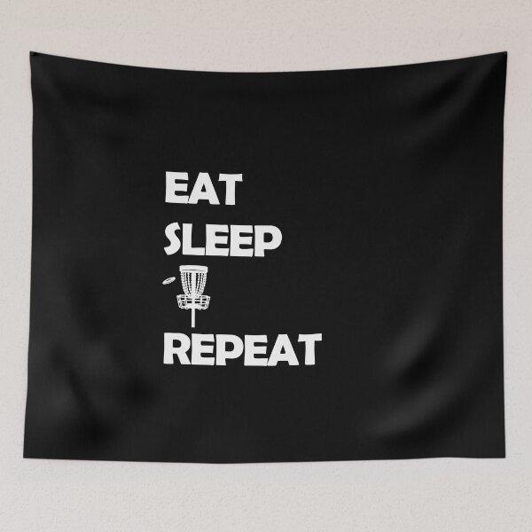 Item preview, Eat Sleep Disc Golf Repeat Funny Disc Sport Frisbee Saying designed and sold by theshirtinator.