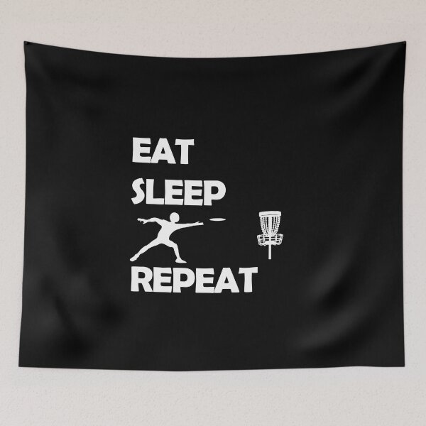 Item preview, Eat Sleep Disc Golf Repeat Funny Disc Sport Frisbee Saying designed and sold by theshirtinator.