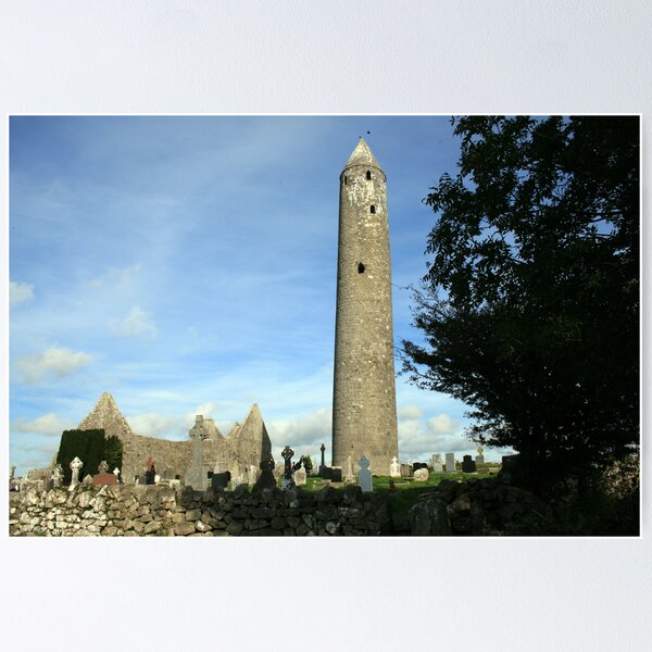 Item preview, Kilmacduagh round tower 2 designed and sold by John Quinn.
