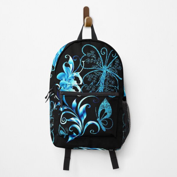 Item preview, Butterflies with flower embellishment; blue version designed and sold by mbuz90.