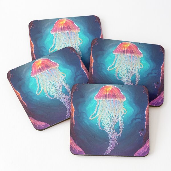 Item preview, Jelly fish water color painting designed and sold by SinghVillasra.