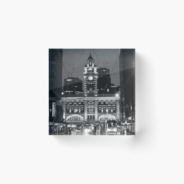 Item preview, Flinders Street Station Black & White designed and sold by Billie-B-Design.