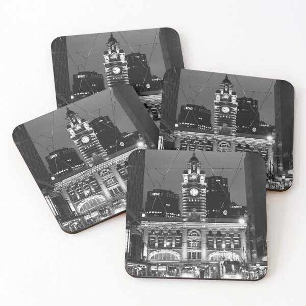 Item preview, Flinders Street Station Black & White designed and sold by Billie-B-Design.