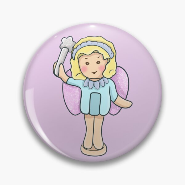 Item preview, Vintage Polly Pocket Doll Fairy, Angel - Nostalgic 80's Toy designed and sold by FreyaDraws.