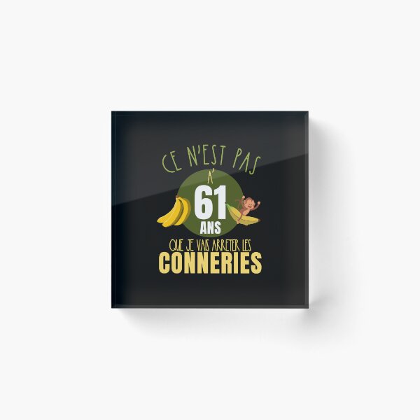 Item preview, Gift Humor Birthday Man 61 Years Christmas designed and sold by RomualdGR.