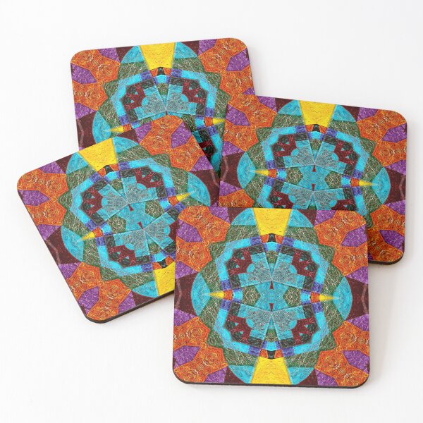 Item preview, POWERFUL LUMINOUS RADIAL COSMIC LABYRINTH PATCHWORK -  SPIRITUAL AWAKENING CUBIC GEOMETRIC ART PATTERN IN DEEP* designed and sold by Ralek.