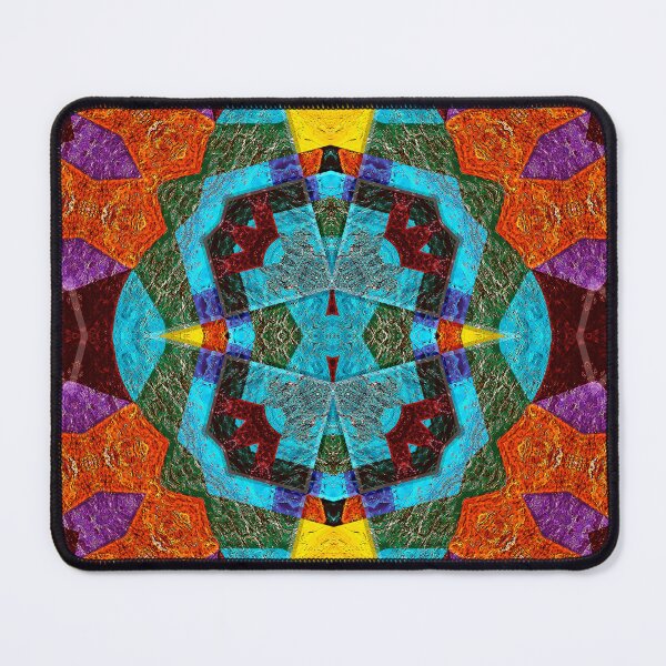Item preview, POWERFUL LUMINOUS RADIAL COSMIC LABYRINTH PATCHWORK - SPIRITUAL AWAKENING CUBIC GEOMETRIC ART PATTERN IN DEEP* designed and sold by Ralek.