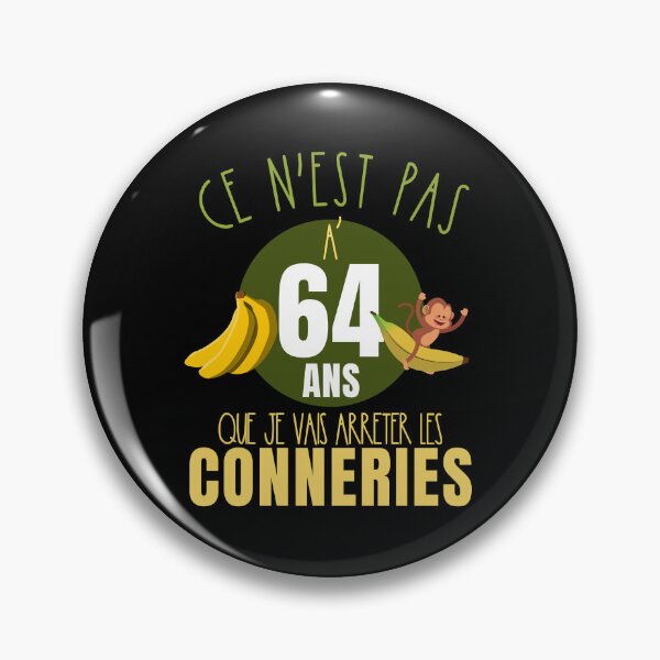 Aperçu de l'œuvre Cadeau Humour Anniversaire Homme 64 ans Noel créée et vendue par RomualdGR.