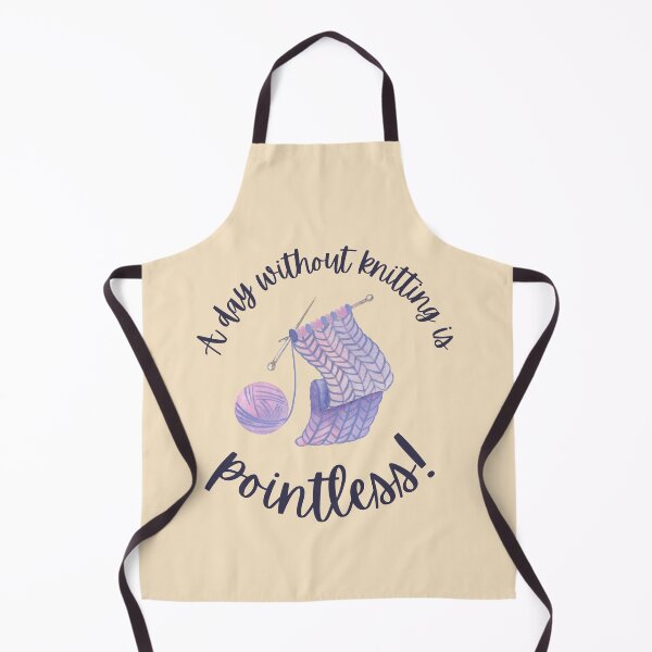 Item preview, A day without knitting is pointless yarn pun designed and sold by 442b.