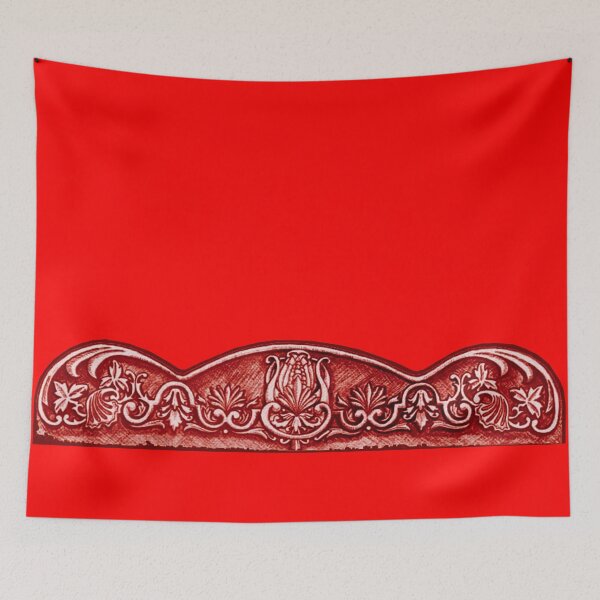 Item preview, Red Acanthus and Filigree Study designed and sold by Anthony Seeker.