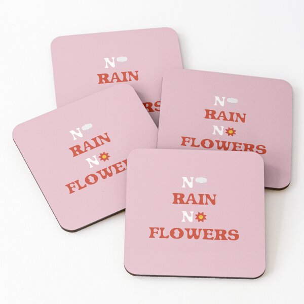 Item preview, No rain no flowers - pink and red. designed and sold by rawlex.