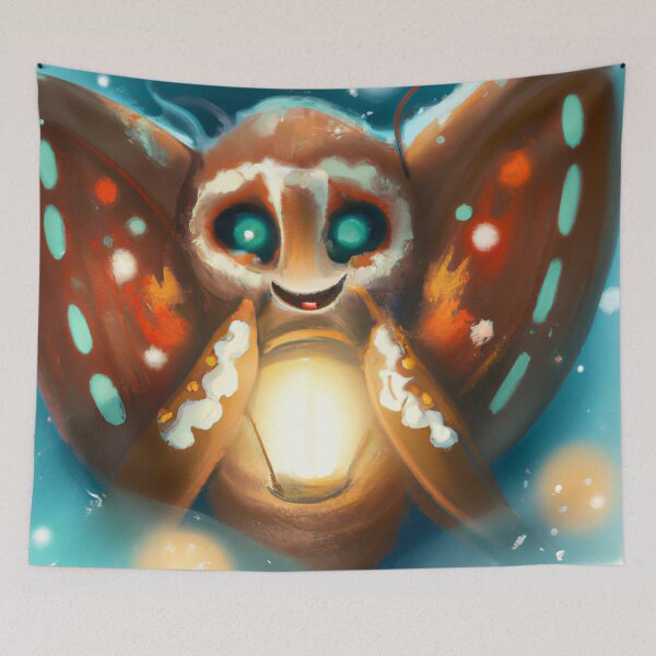Item preview, Cute Moth Drawing designed and sold by WeHeartAnimals.