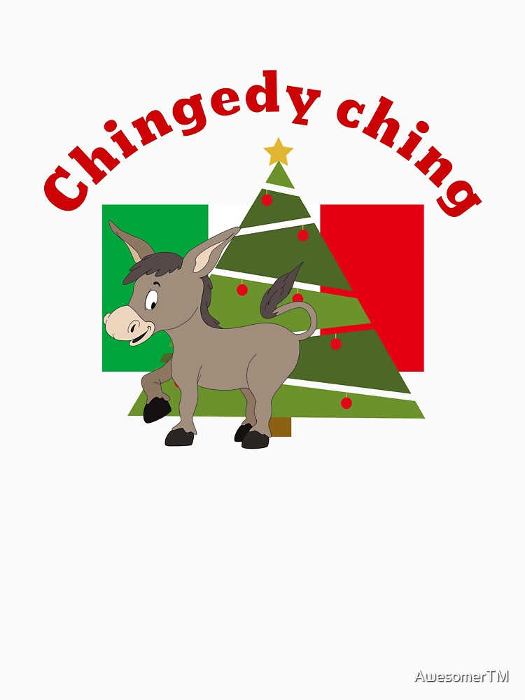 italian christmas donkey shirt