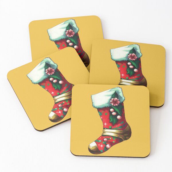 Item preview, Beautiful Christmas stocking prepared to hang from the fireplace designed and sold by Nisyo.