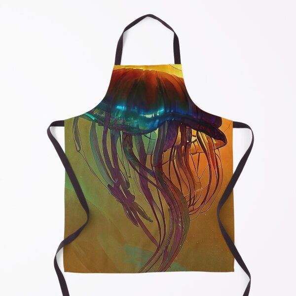Item preview, Glowing Jelly fish water color painting designed and sold by SinghVillasra.